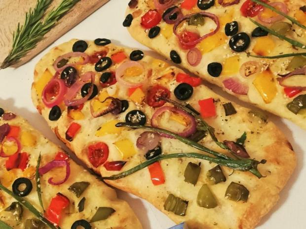 Talianska chlebová placka "focaccia", Chlieb, pečivo, recept, sedita321123