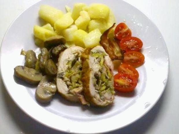 Pórovo-hubová kuracia roláda, Hlavné jedlá, recept, emadorotka