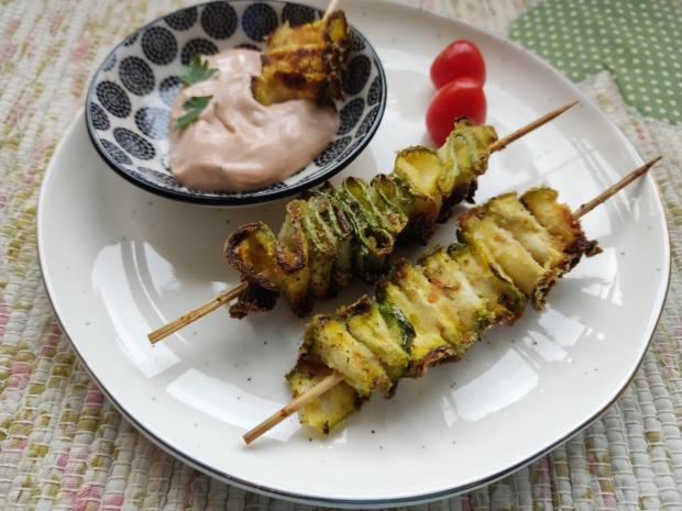Chrumkavý cuketový snack, Šaláty, recept, dasa_