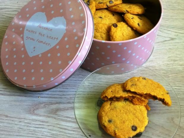 Tekvicové cookies s čokoládou, Drobné pečivo, recept, anjeli