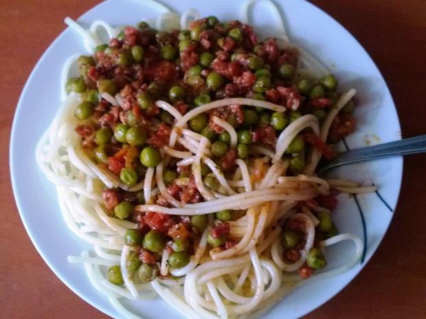 Cestoviny s hráškovou omáčkou, Rýchlovky, recept, anjeli