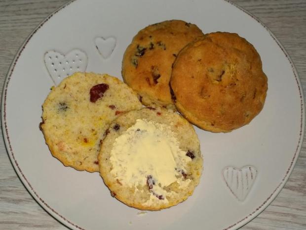 Pomarančovo brusnicové scones, Koláče, recept, anjeli