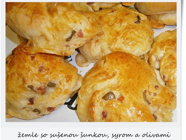 šunkové žemle, Chlieb, pečivo, recept, annie